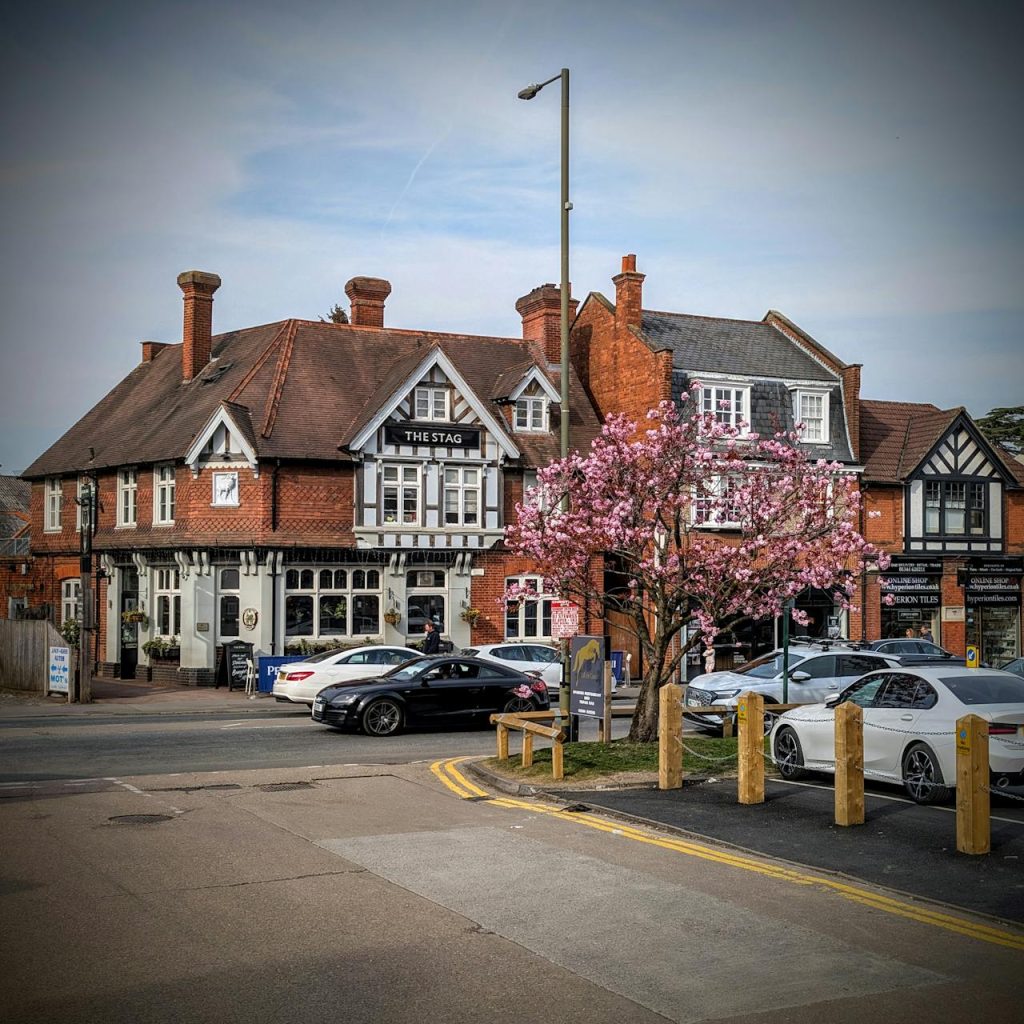 View of a pub in Ascot